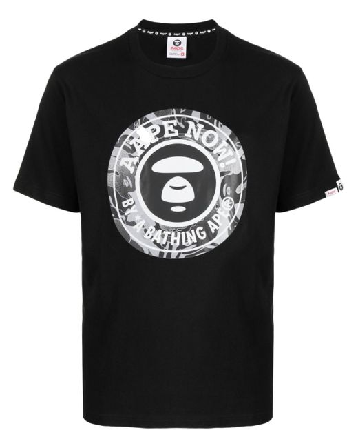 Aape By *A Bathing Ape® logo-print T-shirt