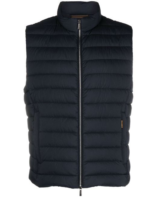 Moorer quilted zipped gilet