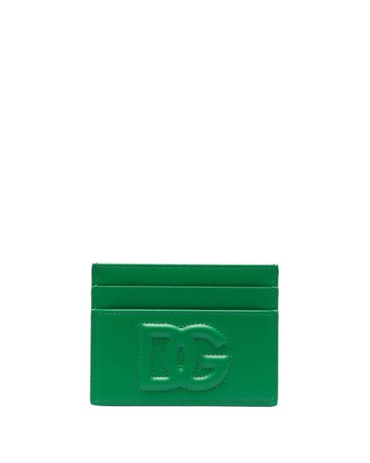 Dolce & Gabbana logo-embossed leather cardholder
