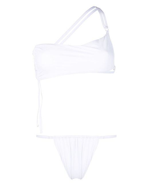 Andreādamo one-shoulder bikini set