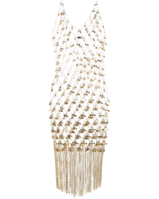 Paco Rabanne fringed chainmail dress
