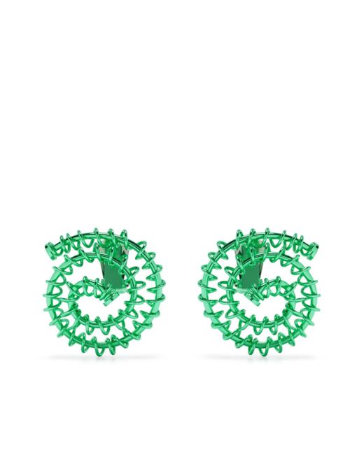 Sunnei spiral-bound circular-design earrings