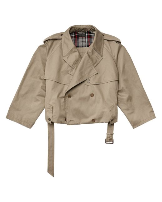 Balenciaga belted-waist trench coat
