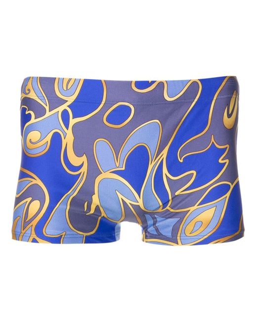 Lygia & Nanny abstract-print slip-on swim trunks