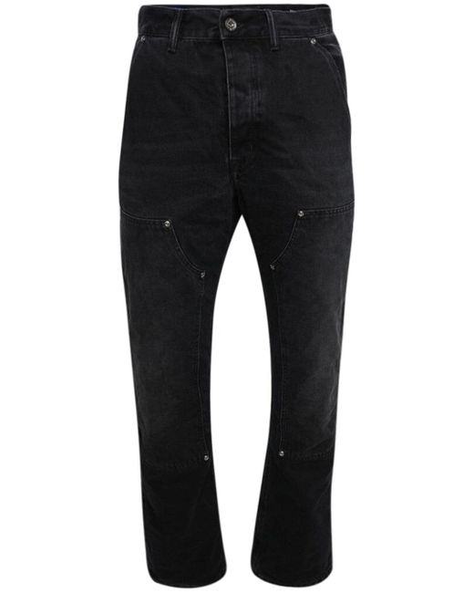 Purple Brand mid-rise straight-leg washed jeans