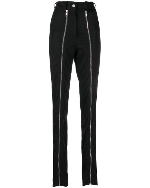Almaz zip-detail high-waisted trousers