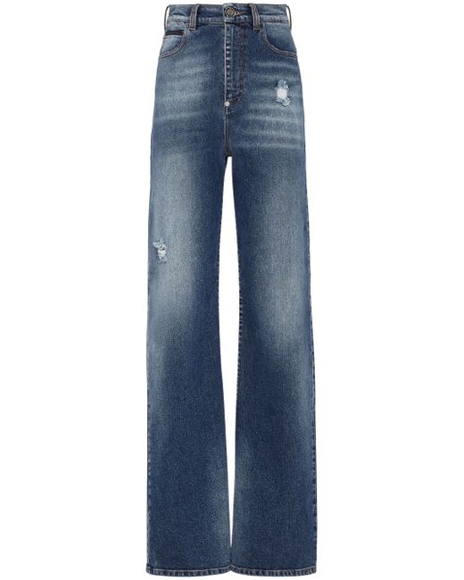 Philipp Plein high-waisted straight-leg jeans