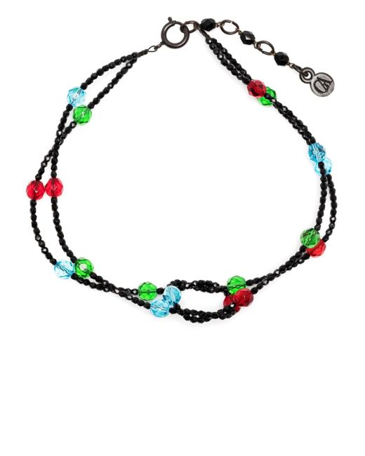 Giorgio Armani bead-embellished twisted-band necklace