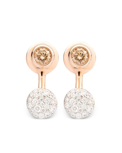 Pomellato 18kt rose gold Sabbia diamond earring