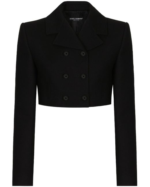 Dolce & Gabbana double-breasted cropped blazer