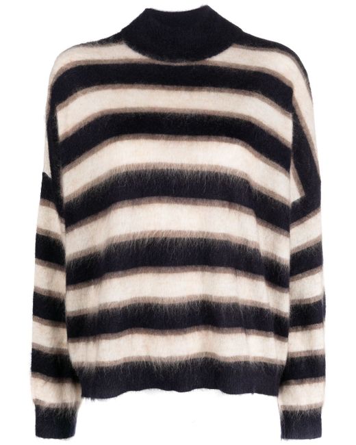 Brunello Cucinelli striped fine-knit jumper