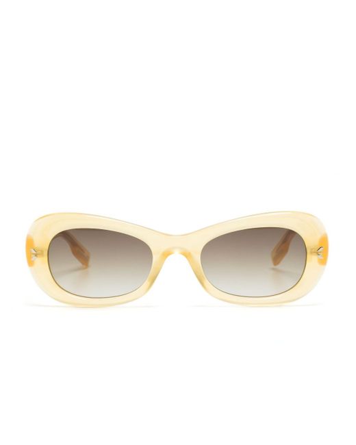McQ Alexander McQueen gradient-lenses oval-frame sunglasses