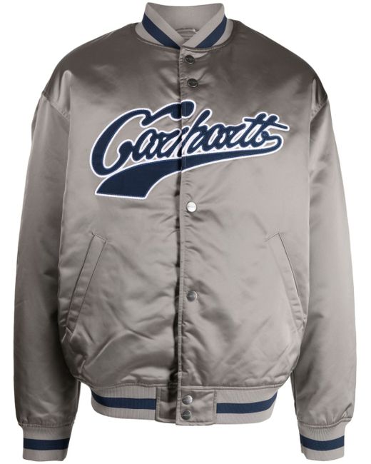 Carhartt Wip logo-patch bomber jacket