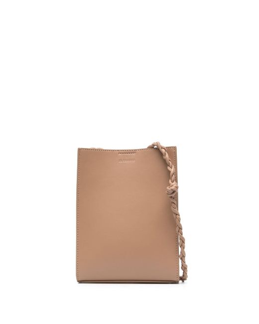 Jil Sander debossed-logo shoulder bag
