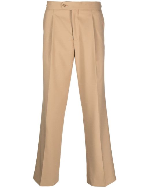 Sunflower pressed-crease trousers