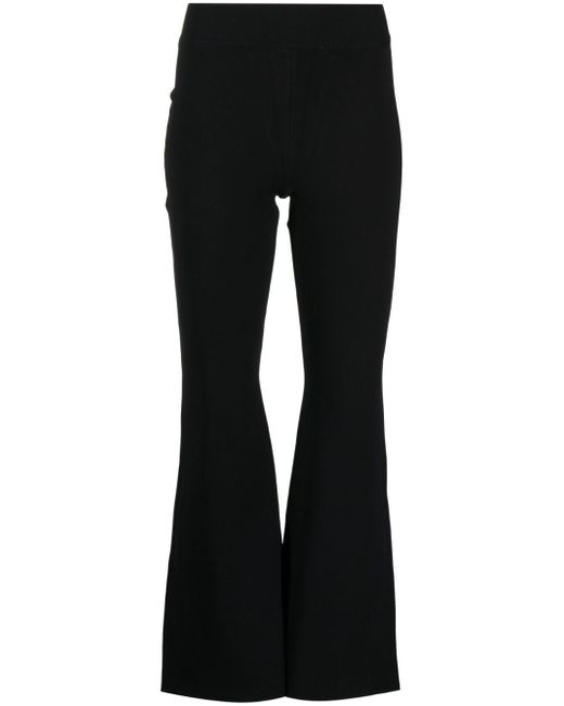Stella McCartney high-waist knitted flared trousers
