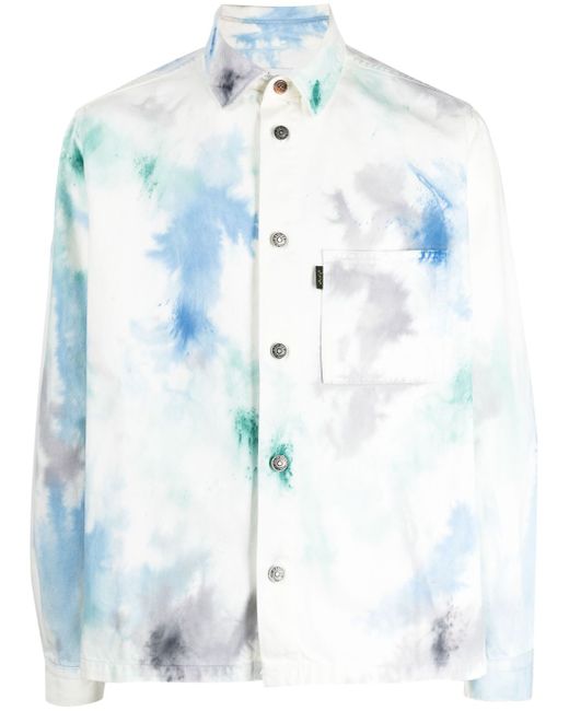 Haikure paint-splatter print shirt