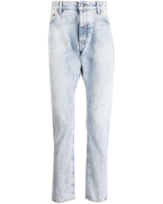 Palm Angels curved-logo print jeans