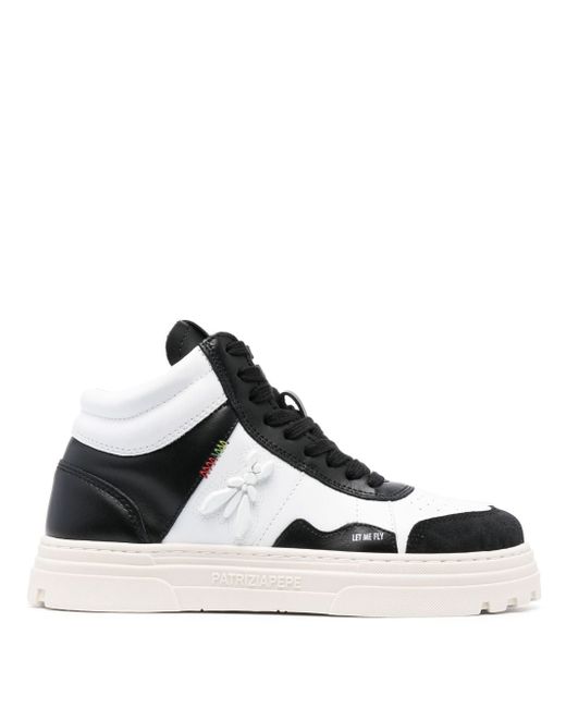 Patrizia Pepe Leather high-top sneakers