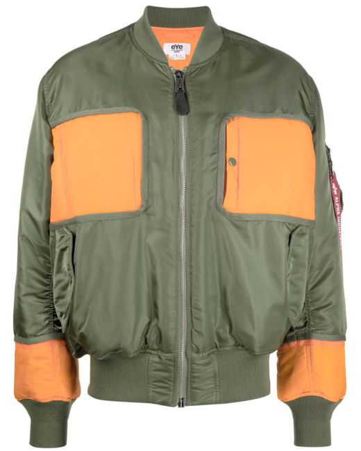 Junya Watanabe colour-block panelled bomber jacket