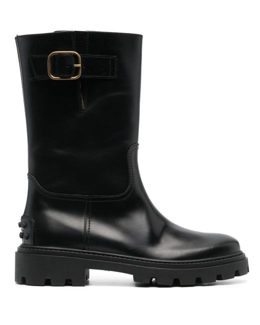 Tod's buckle-detail leather boots