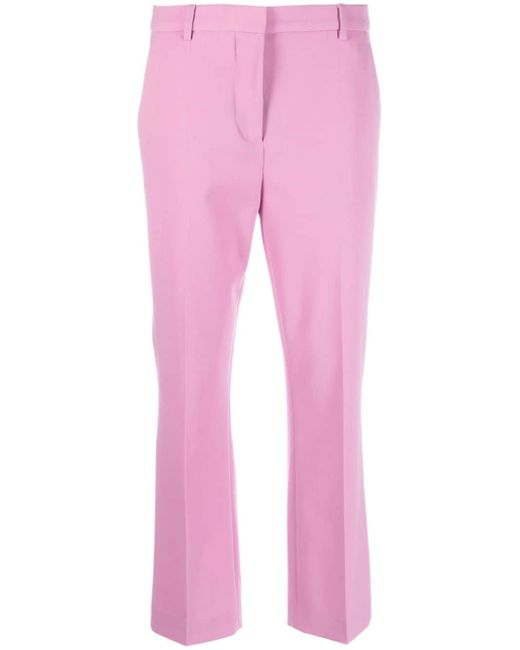Moschino virgin wool-blend cropped trousers
