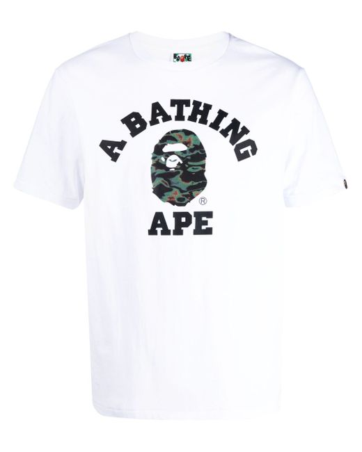 A Bathing Ape logo-print short-sleeve T-shirt