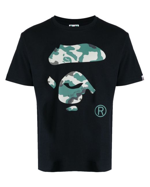 A Bathing Ape logo-print short-sleeve T-shirt