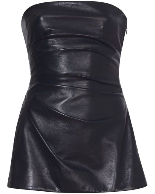 Proenza Schouler faux-leather strapless top
