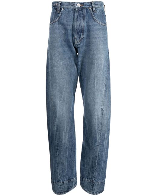 Trussardi logo-patch straight-leg jeans