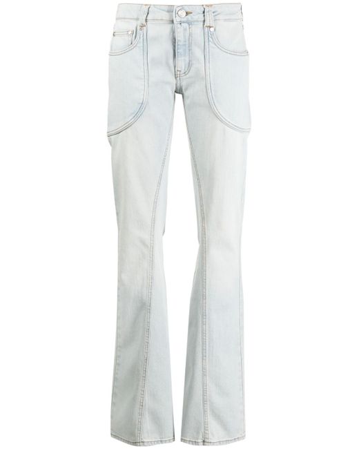 Trussardi panelled flared jeans