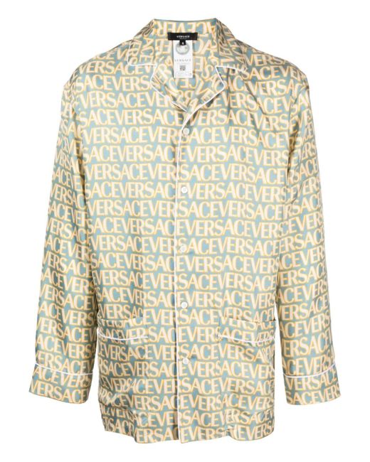 Versace Allover-print pyjama shirt