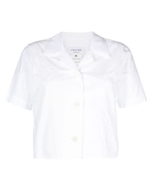 Marine Serre Regenerated Household Linen shirt