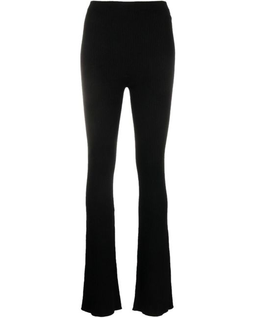 Rick Owens ribbed flared trousers