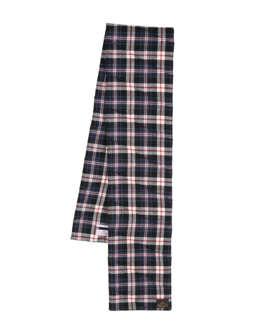 Martine Rose padded checked cotton scarf