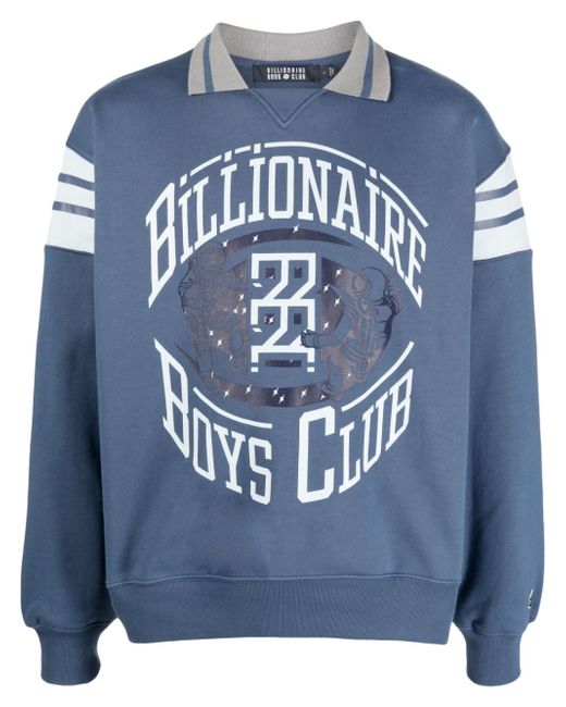 Billionaire Boys Club logo-print spread-collar sweatshirt