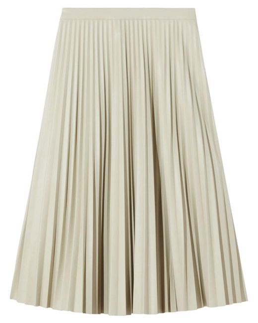 Proenza Schouler White Label pleated faux-leather midi skirt