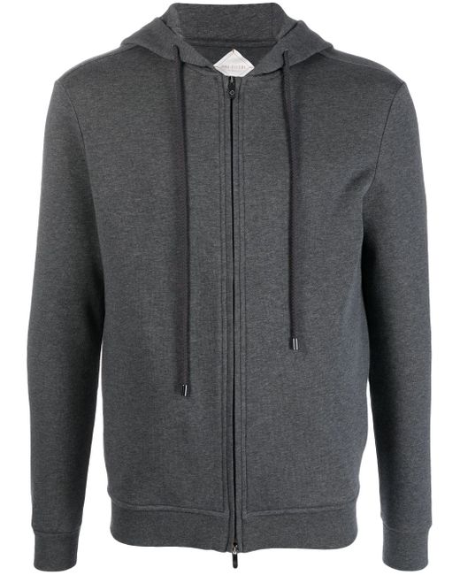 Pal Zileri zip-fastening cotton-blend hoodie