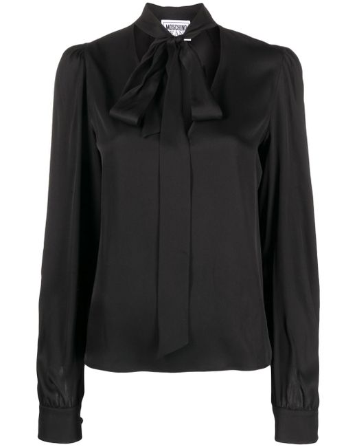 Moschino Jeans pussy-bow collar blouse