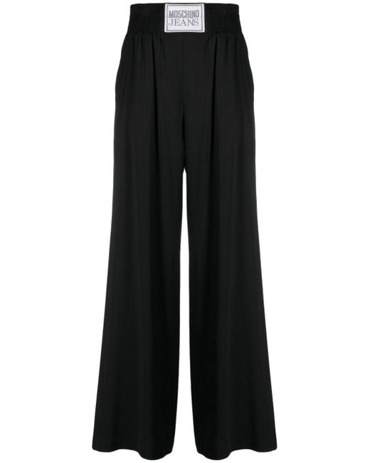 Moschino Jeans pleated wide-leg trousers