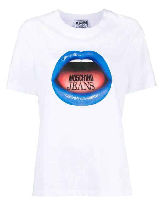 Moschino Jeans graphic logo print T-shirt