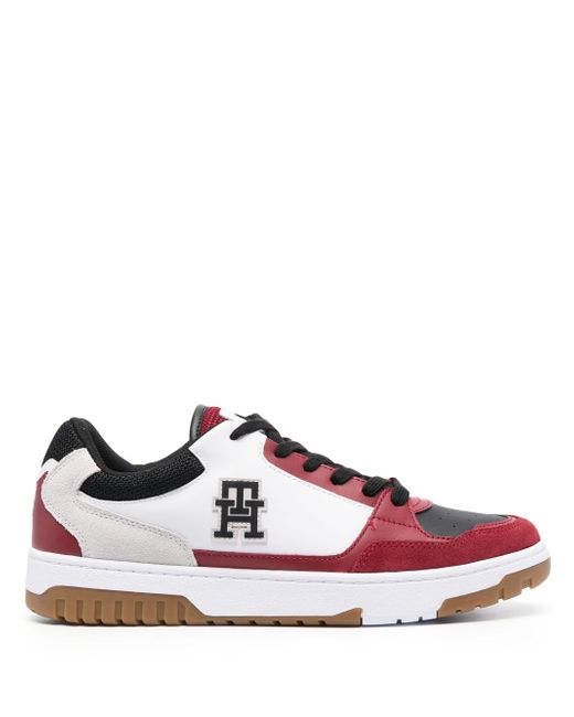 Tommy Hilfiger colour-block leather sneakers