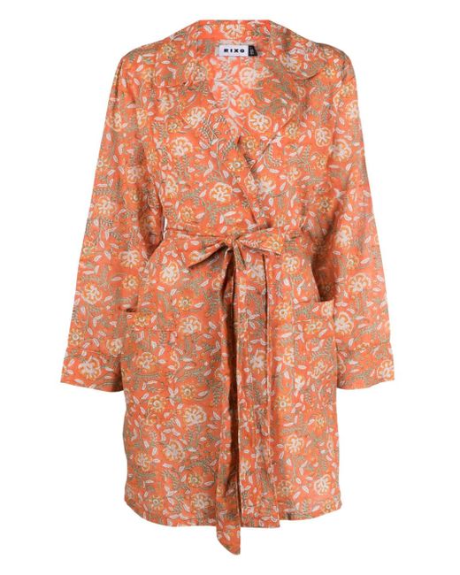 rixo Reina floral-print robe
