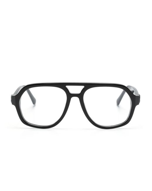 Moncler logo-plaque pilot-frame glasses