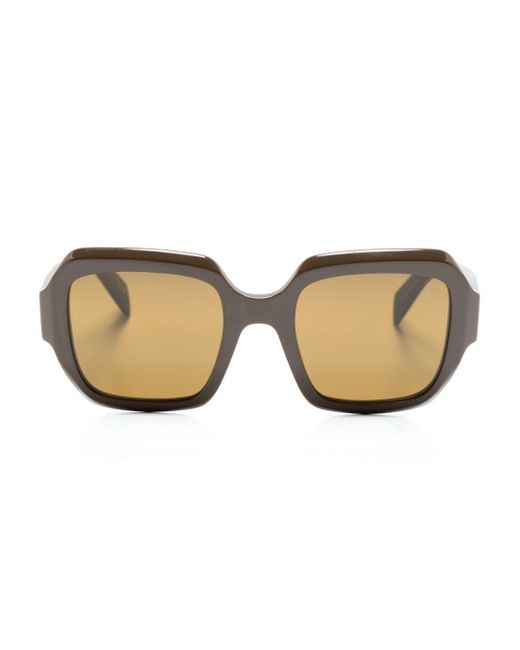 Prada geometric oversized-frame sunglasses