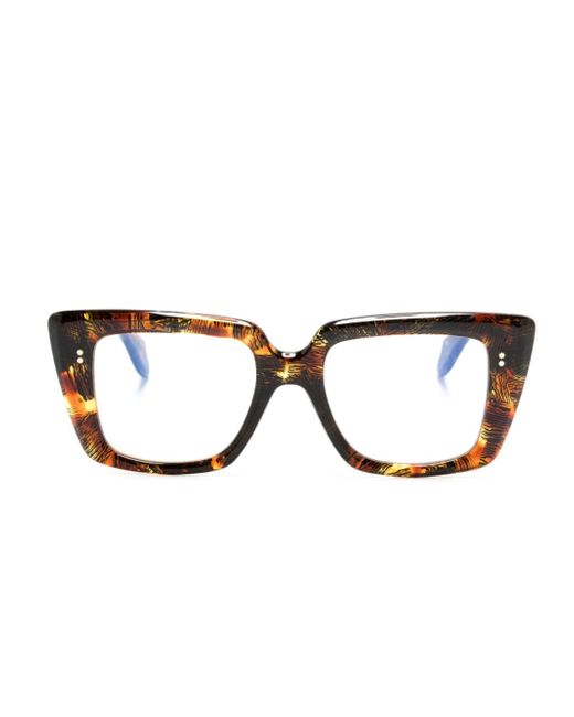 Cutler & Gross tortoiseshell-effect square-frame glasses