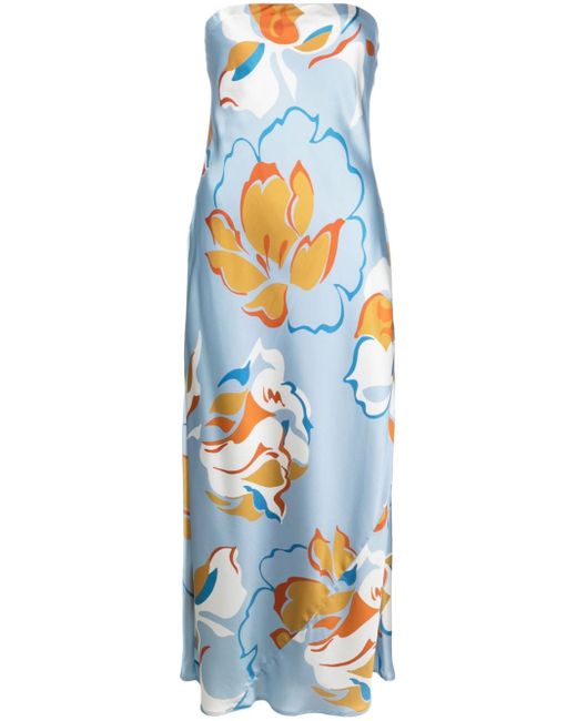 Reformation Joana floral-print silk dress