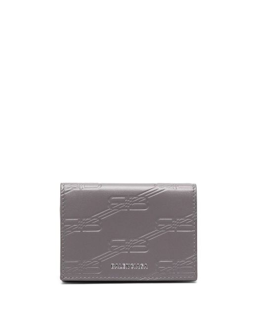 Balenciaga BB Monogram debossed leather wallet