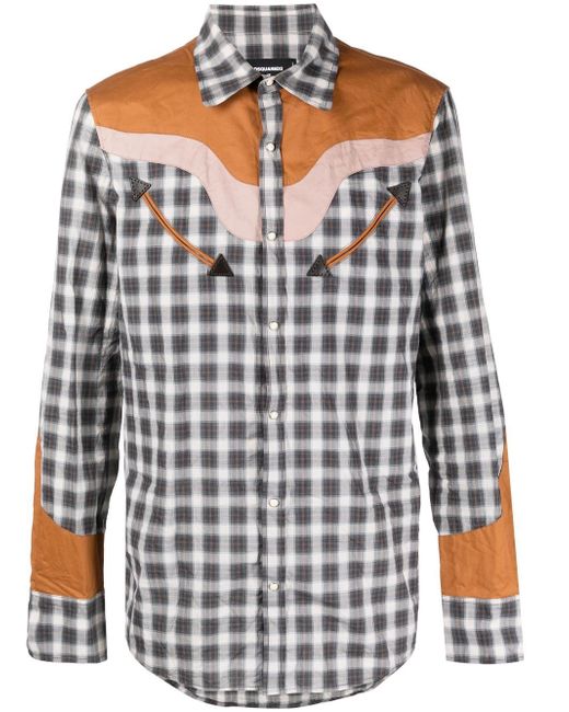 Dsquared2 check-print Western-style shirt
