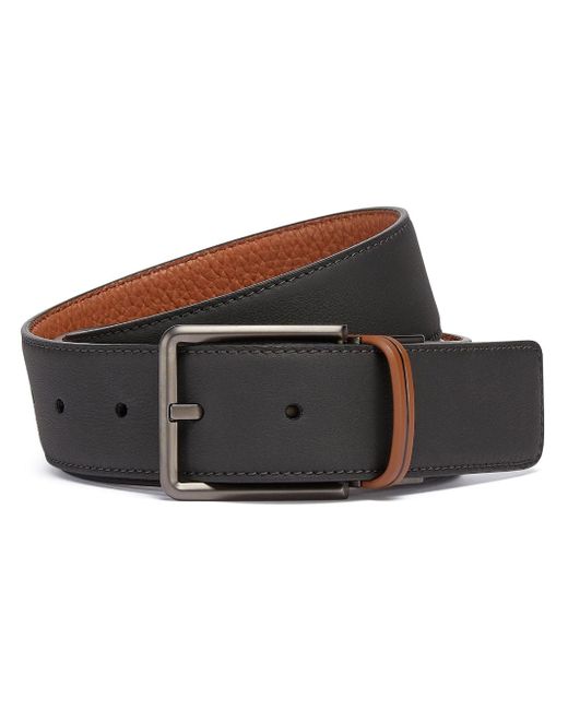 Z Zegna reversible grained leather belt